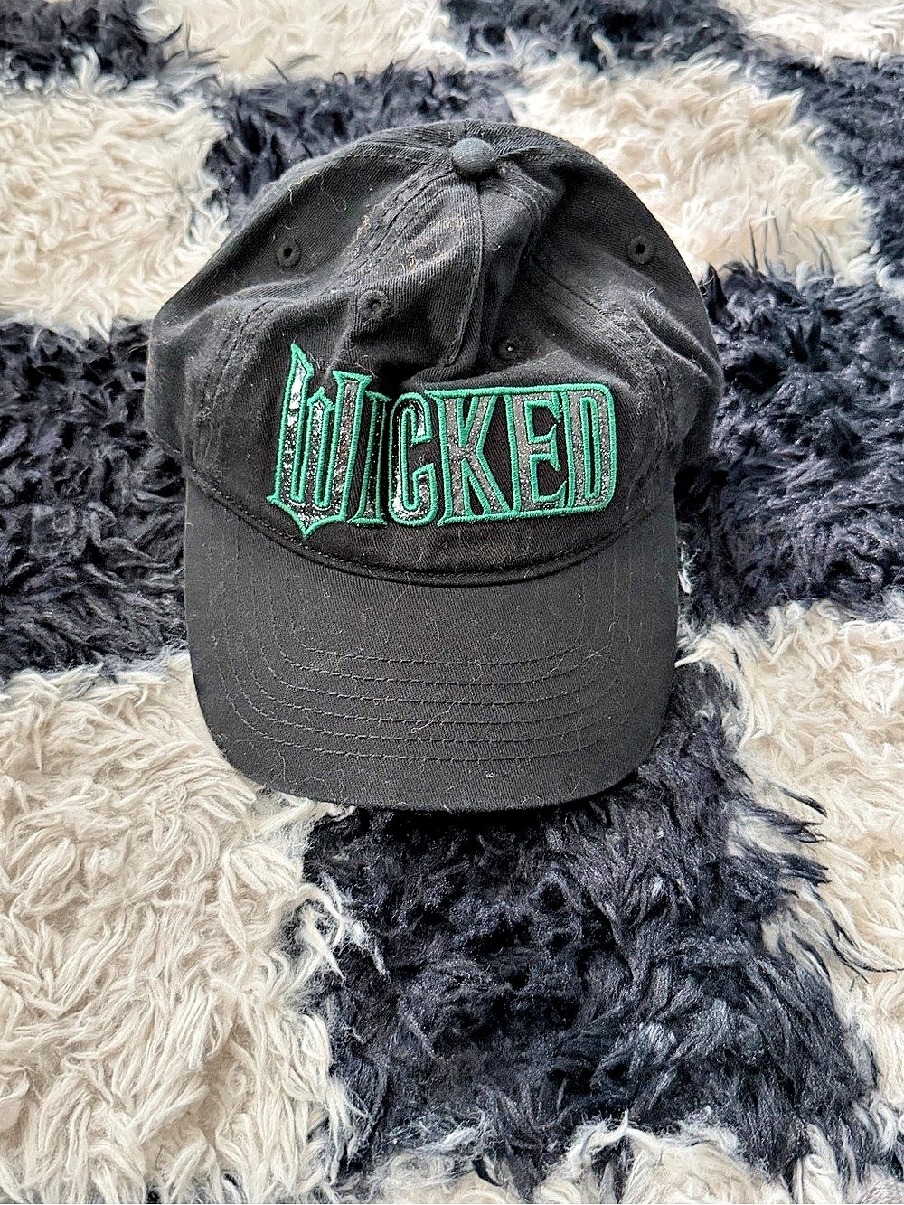 Wicked Black Graphic Baseball Cap Like New